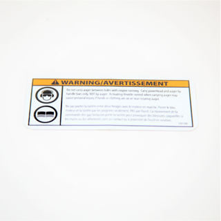 Earthquake (19139) - Decal Warn Lg Auger En Fr 100X45