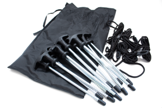 Barronett Blinds (37353) - Assembly Rod Stakes 12 Ties 5 Stake Bag Blk