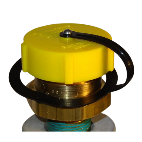 (033-426) Hyperkinetics Cap without Strap for the 1¾ ACME Fitting - Yellow