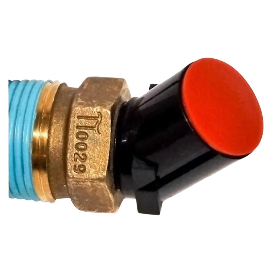 (033-481) Hyperkinetics Relief Valve Deflector for Forklift Cylinders - 45 Degree