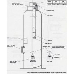 1522-1X1 (Corken) Liquid Trap Complete For 290 & 490 Compressors