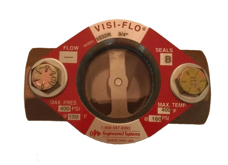 Opw Engineered Systems Part (1532R-0071) 3/4 In.  Fpt Opw Visi-Flo Sight