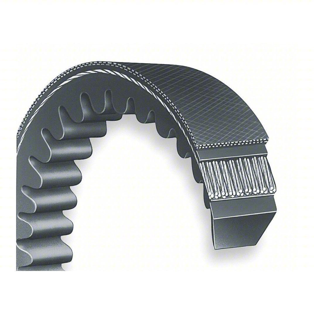(2L436) DAYTON Cogged V-Belt: 5VX840, 84 in Outside Lg, 0.625 in Top Wd, 17/32 in Thick