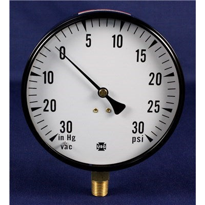 510218100 (Weil-Mclain) | Gauge Stm 4-1/2 USC500-5549 0-30 Hg/Ps | Pressure And Temperature Gauge