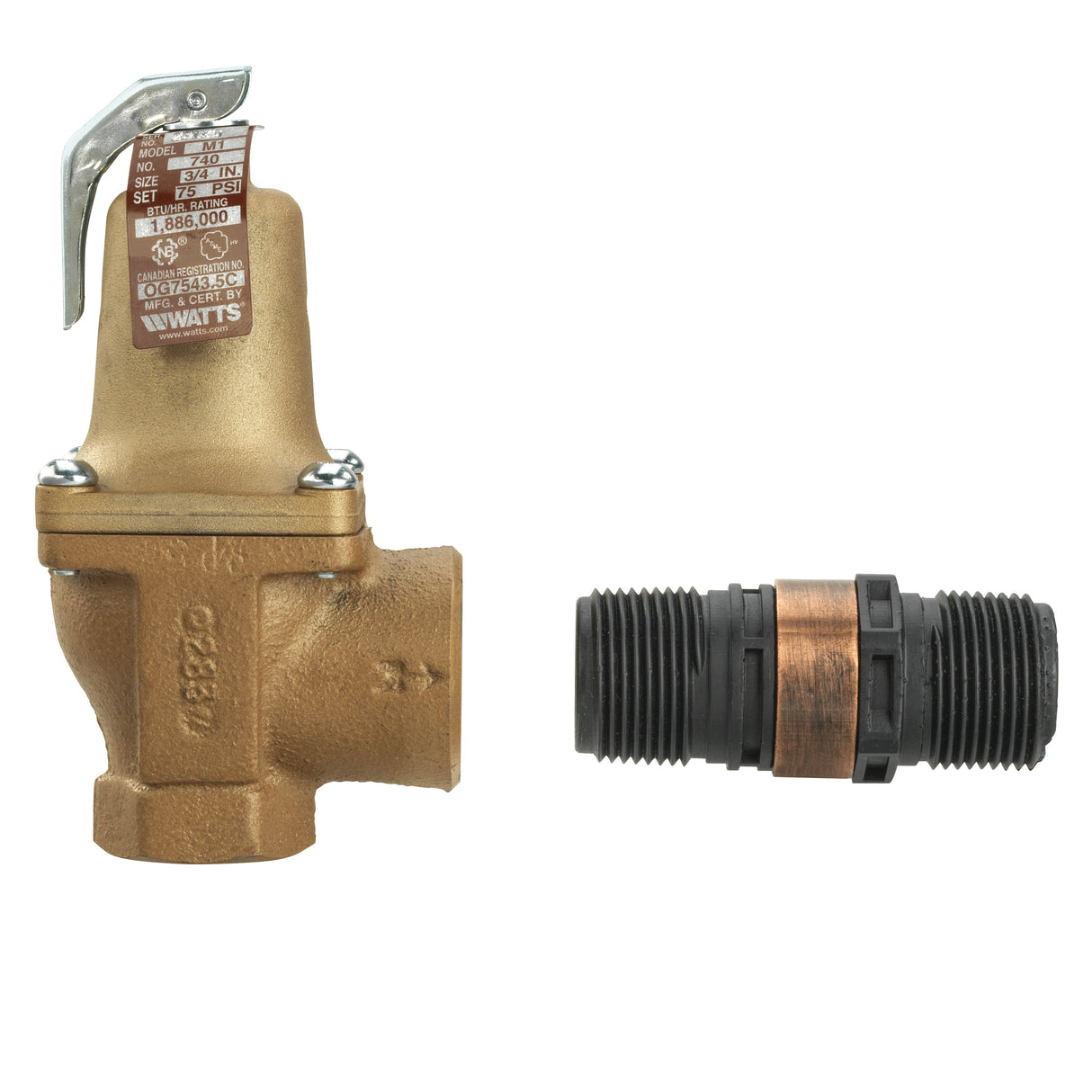 WWF382394 (Watts) | 3/4 740 065 FS | Relief Valves | 3/4 x 1
