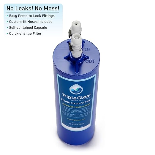 Triple Clear Force Field Filter Under Sink Water Filter System - TC-UC-10-BLUE-KIT
