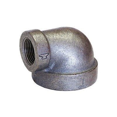 810009019 (Anvil) | GL E 1-1/4 X 1 | 1-1/4 x 1" Standard Malleable Iron 90° Reducing Elbow