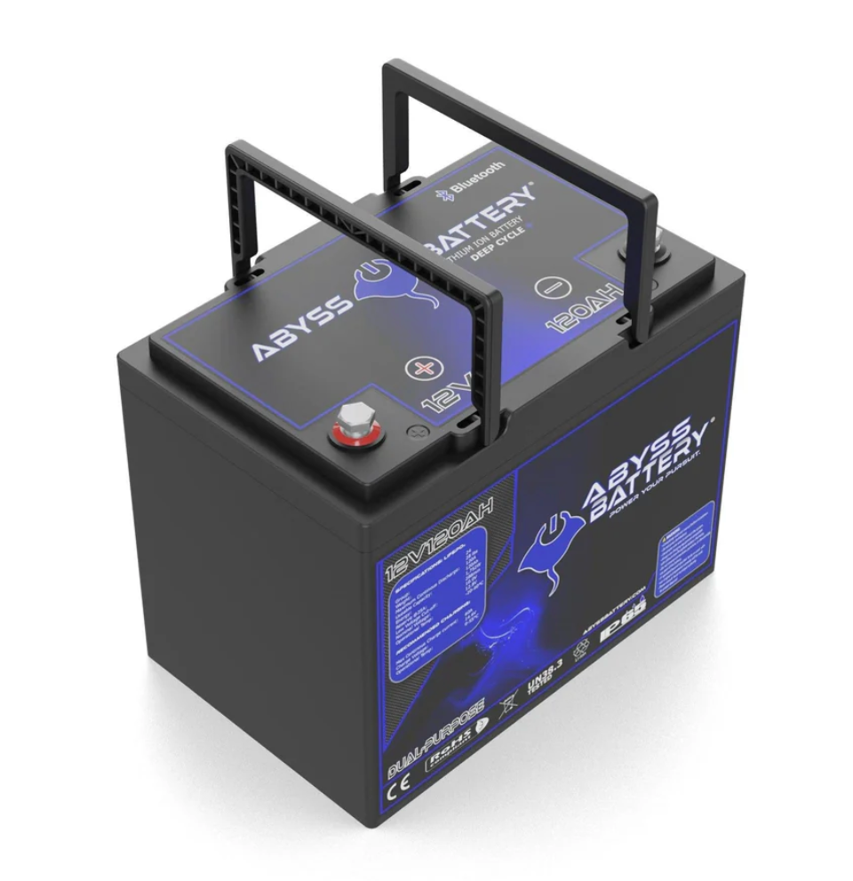 AB-12V120-BT - ABYSS® 12V 120Ah Dual Purpose Lithium Marine Battery