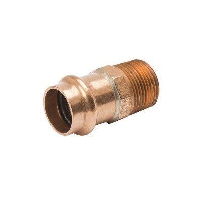 47839 (Parker) | PRS Red P X MPT Adapter 1-1/2 x 1-1/4 | Press Water Fittings | Adapter | Press x MPT | 1-1/2 x 1-1/4