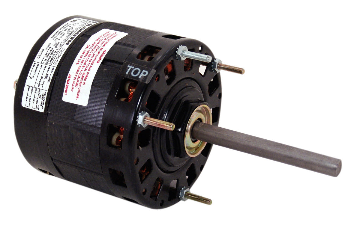 B6520 (Century) | Fan And Blower Motor | 0.25 HP | 1 Phase | Open Air Over | 1075 RPM | 230 Volts