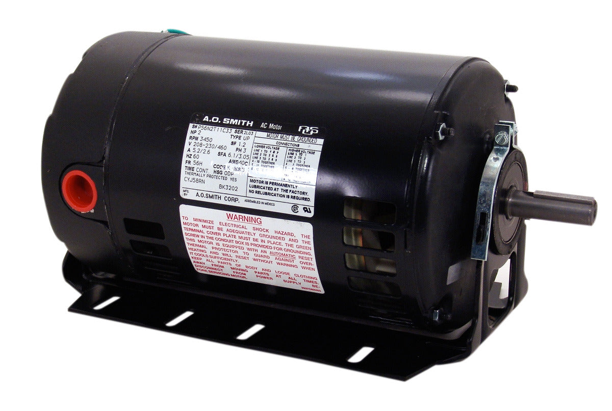 BK3074 (Century) | Fan And Blower Motor | 0.75 HP | 3 Phase | ODP | 1725 RPM | 208-230/460 Volts