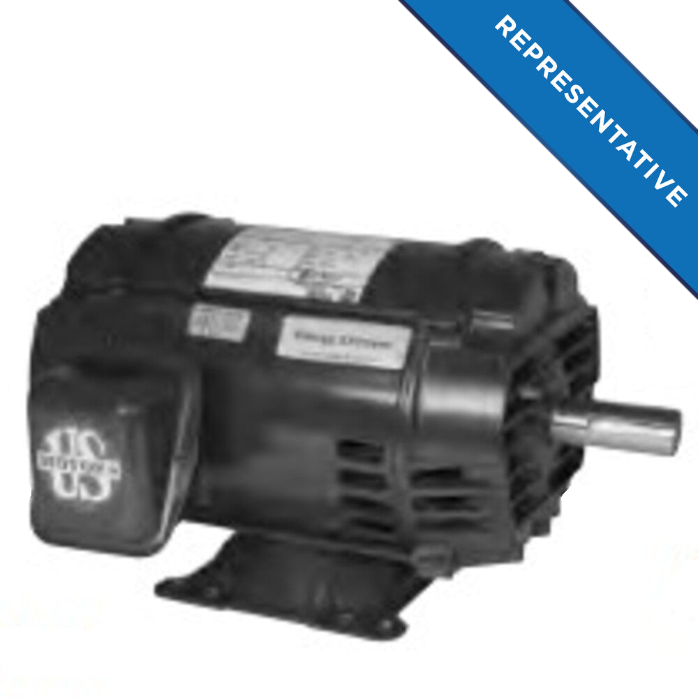 D3P1H (US Motors/Nidec) | GeneralPurposeMotor | 3 HP | 3 Phase | ODP | 3485 RPM | 200 Volts