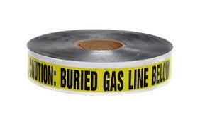 Christy (DT2YG) Underground Detection Marking Tape For Gas Pipe Locating | 2 x 1000 - 1 Roll