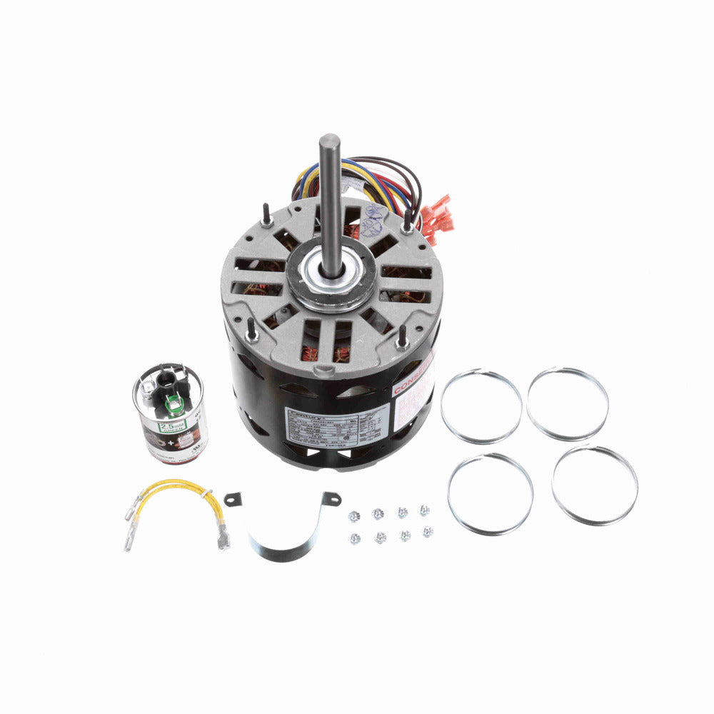 FD6000A (Century) | Fan And Blower Motor | 0.5 HP | 1 Phase | Open Air Over | 1075 RPM | 208-230 Volts
