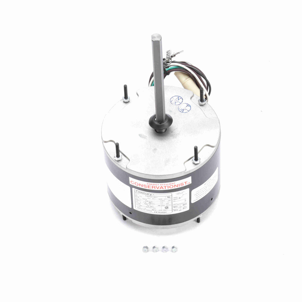 FE1026SC (Century) | Condenser Fan Motor | 0.25 HP | 1 Phase | TEAO | 1075 RPM | 208-230 Volts