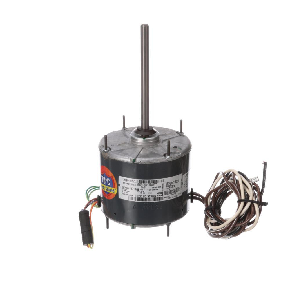 G3732HS (Genteq) | Condenser Fan Motor | 0.25 HP | 1 Phase | TEAO | 1075 RPM | 208-230 Volts