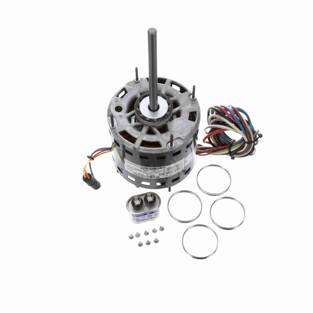 G3986 (Genteq) | Direct Drive Blower Motor | 0.33 HP | 1 Phase | OAO | 1075 RPM | 208-230 Volts