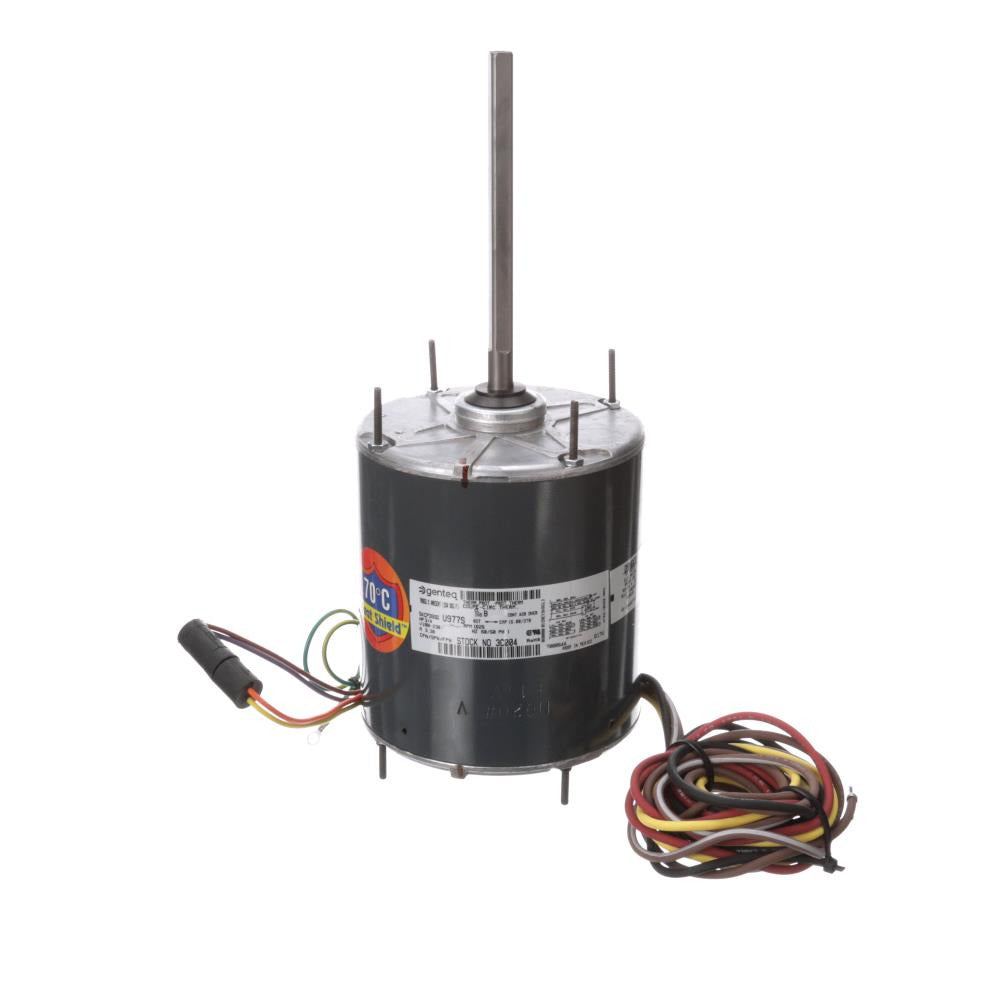 G3C004 (Genteq) | Condenser Fan Motor | 0.75 HP | 1 Phase | OAO | 1625 RPM | 208-230 Volts