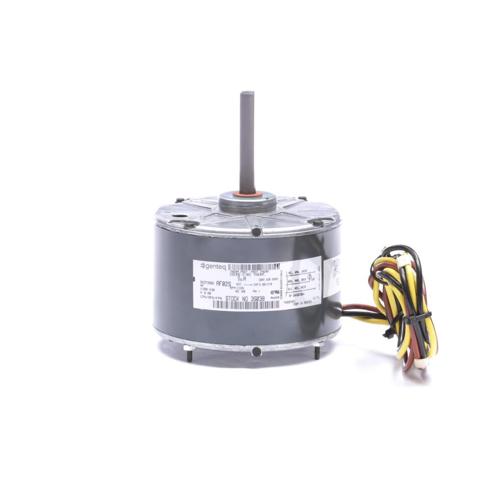 G3S038 (Genteq) | OEM Replacement Motor | 0.13 HP | 1 Phase | TEAO | 1125 RPM | 208-230 Volts