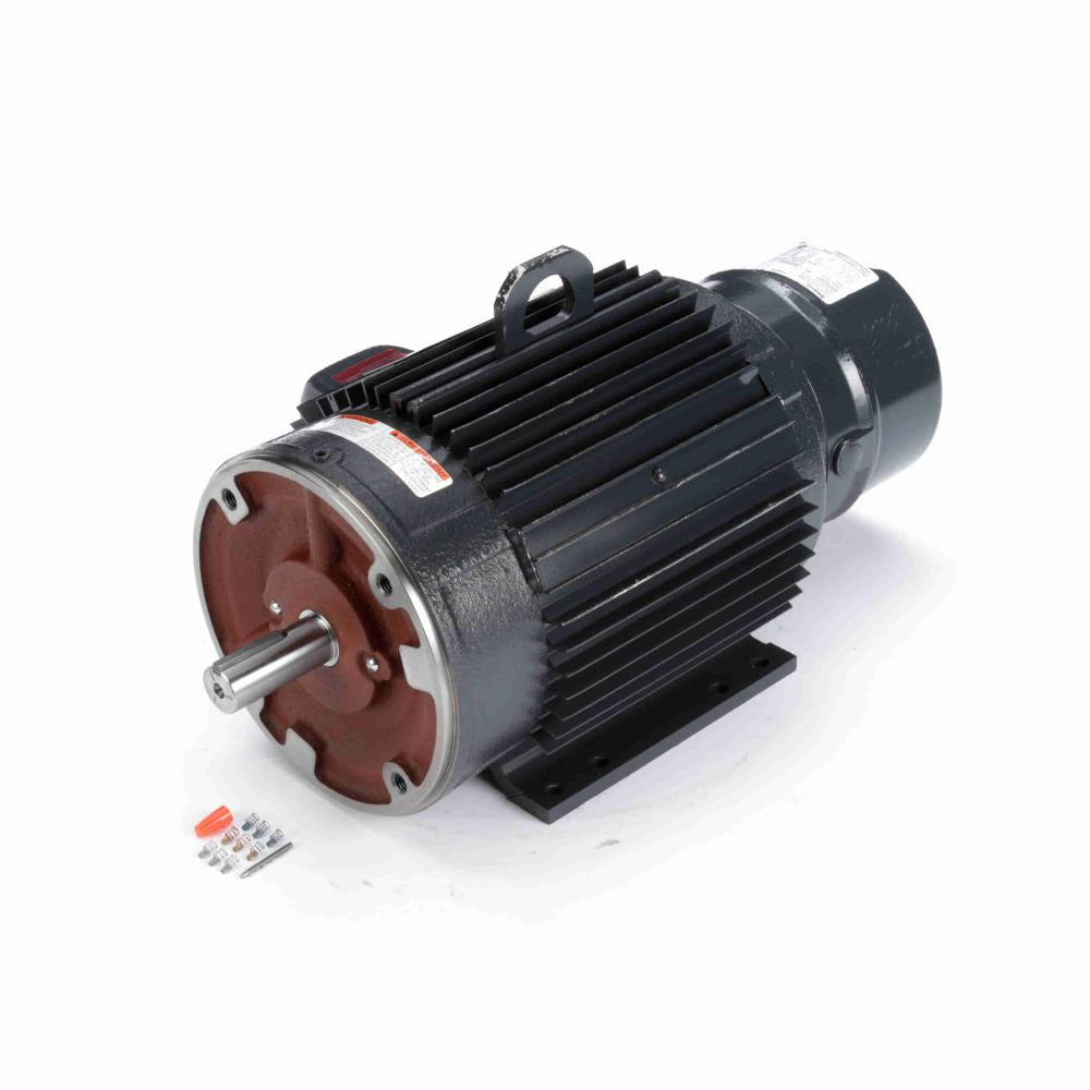 MC406 (Marathon) | Brake Motor | 5 HP | 3 Phase | TENV | 1755 RPM | 230/460 Volts