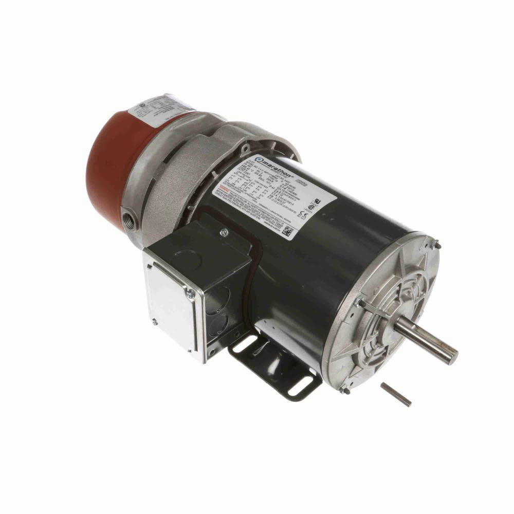 MK437 (Marathon) | Brake Motor | 0.75 HP | 3 Phase | TEFC | 1140 RPM | 208-230/460 Volts