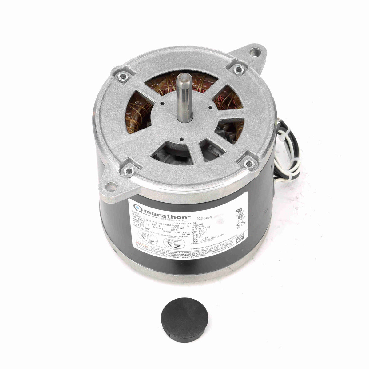 MO102 (Leeson) | Oil Burner Motor | 0.167 HP | 1 Phase | Semi Enclosed | 3450 RPM | 115 Volts