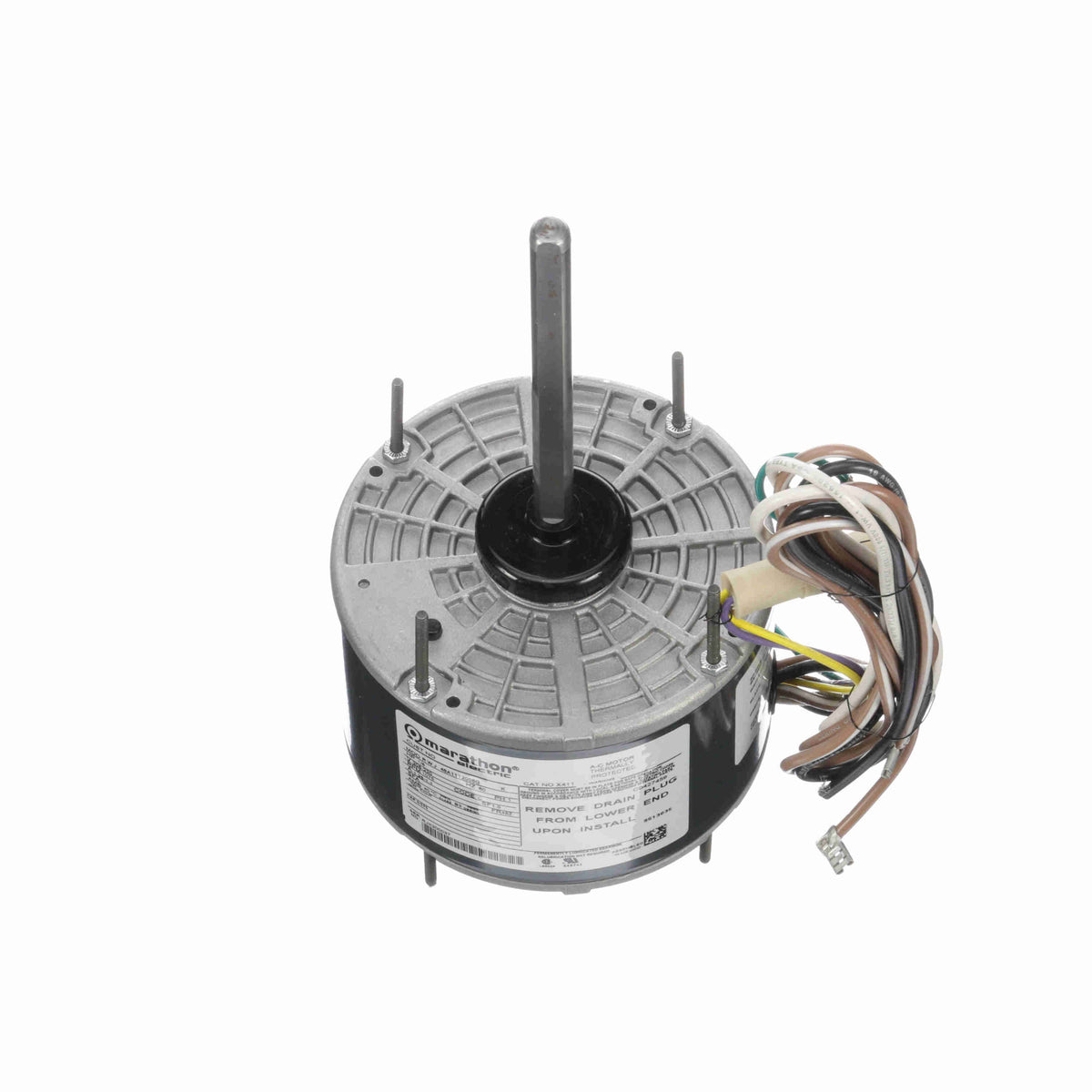 MX411 (Marathon) | Direct Drive Motor | 0.17 HP | 1 Phase | TEAO | 1075 RPM | 208-230 Volts