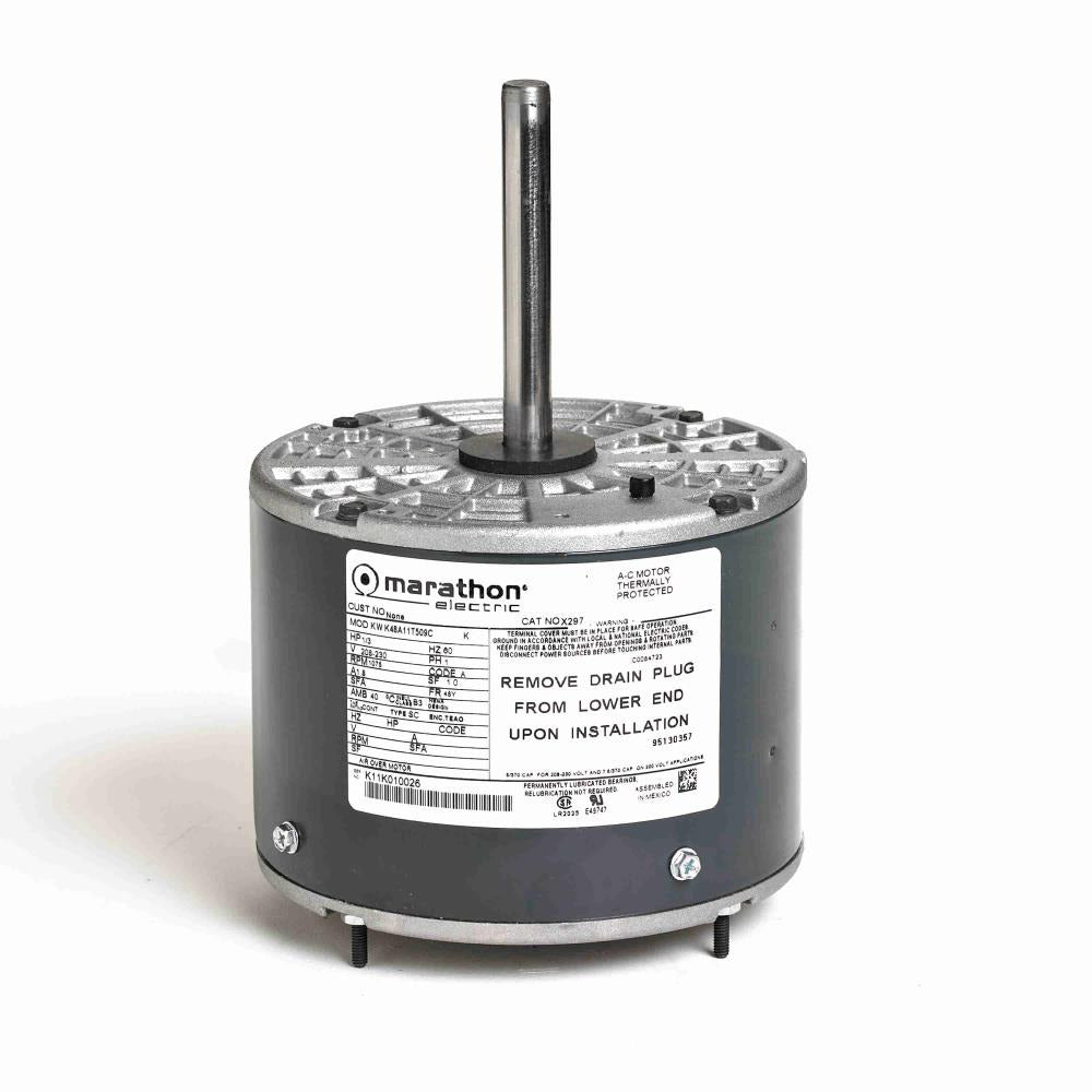 MX440 (Marathon) | Condenser Fan Motor | 0.17 HP | 1 Phase | Open Air Over | 1075 RPM | 208-230 Volts