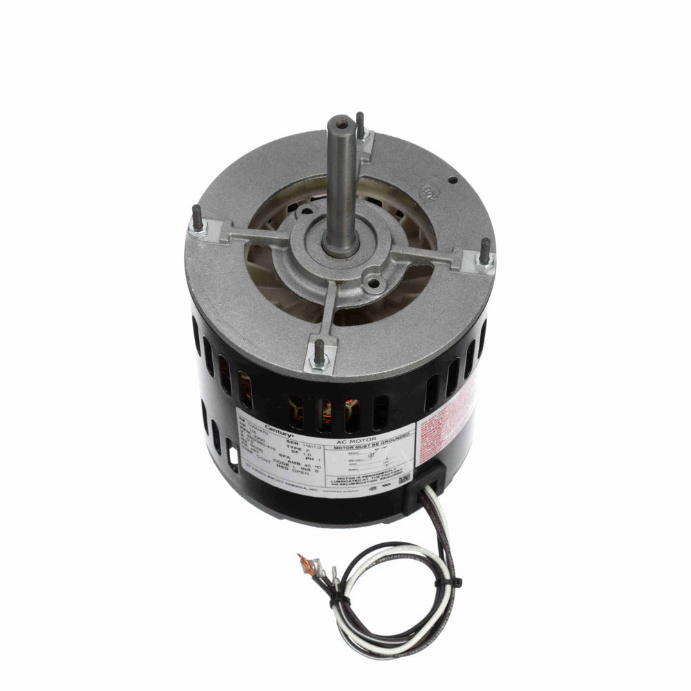 OAN470 (Century) | OEM Replacement Motor | 0.25 HP | 1 Phase | Open Air Over | 3200 RPM | 460/380-415 Volts