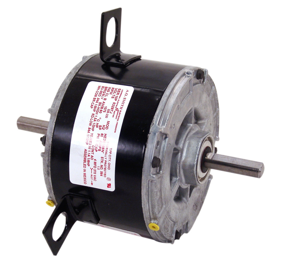 U9651 (Century) | OEM Replacement Motor | 0.2 HP | 1 Phase | TEAO | 1075 RPM | 265 Volts