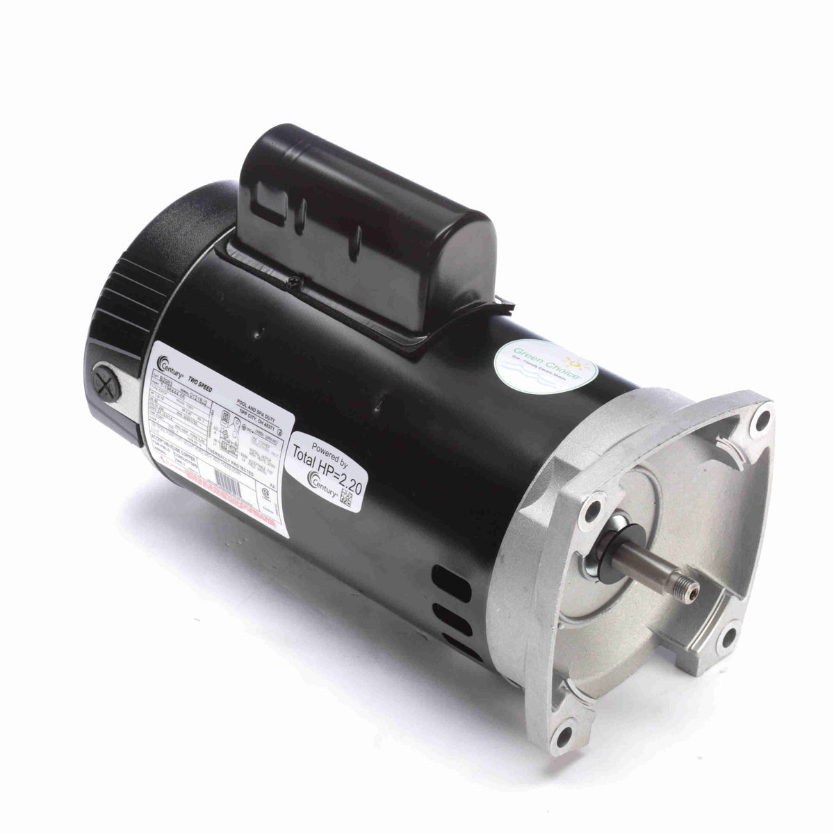 UB2983 (Century) | Pool and Spa Pump Motor | 1.5 HP | 1 Phase | ODP | 3450 RPM | 230 Volts