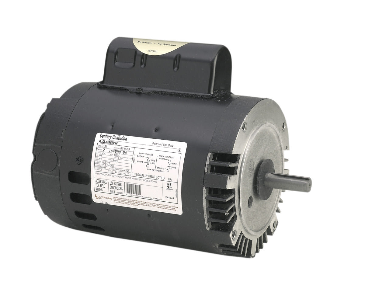 UB795 (Century) | Pool and Spa Pump Motor | 1.5 HP | 1 Phase | ODP | 3450 RPM | 115/208-230 Volts