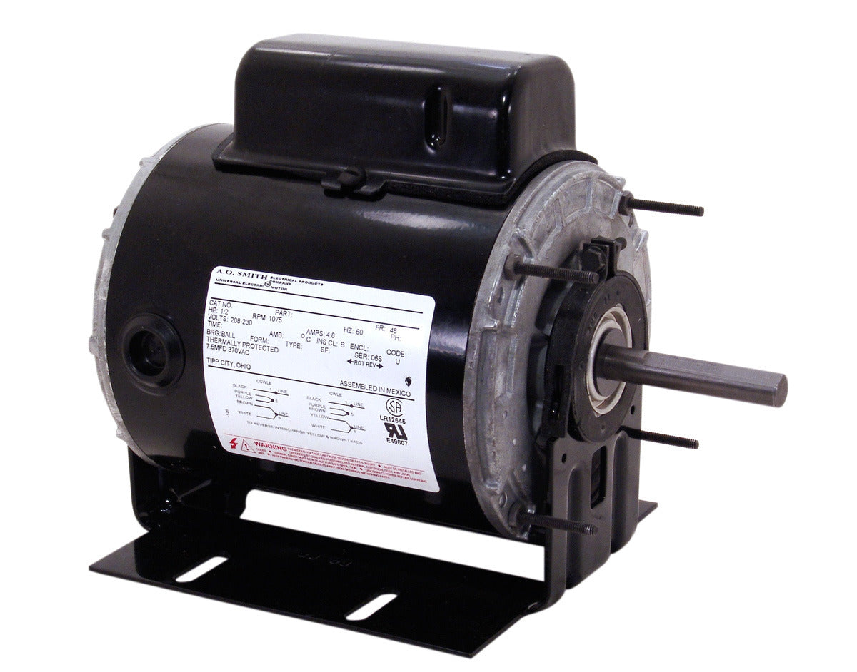 UC044 (Century) | Farm Duty Motor | 0.5 HP | 1 Phase | TEAO | 1700 RPM | 115/230 Volts