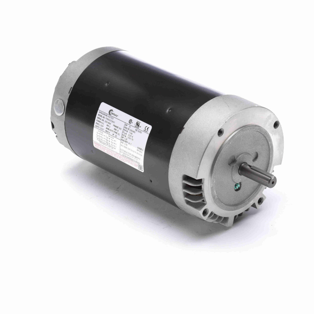 UH027ES (Century) | General Purpose Motor | 0.75 HP | 3 Phase | ODP | 1140 RPM | 230/460 Volts