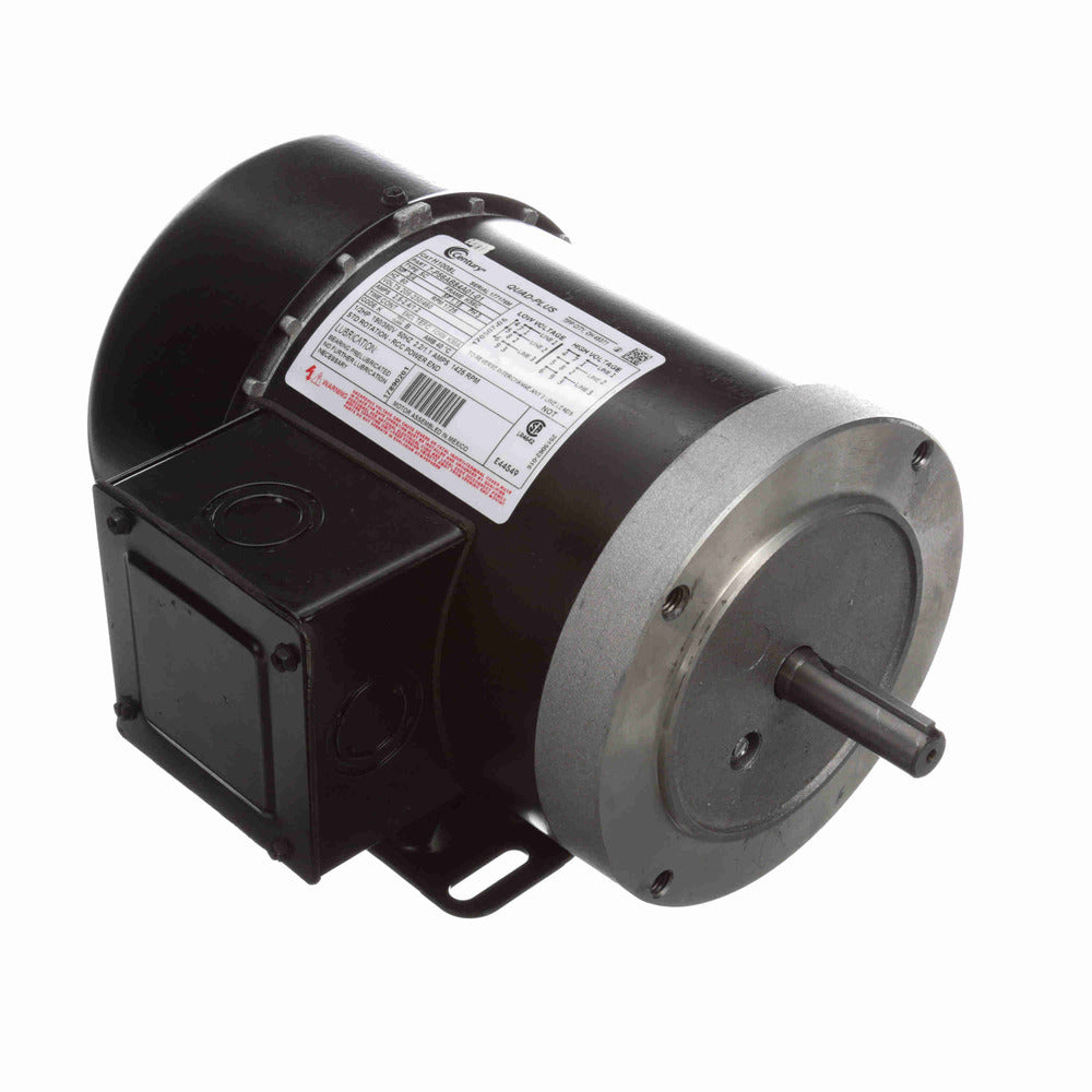 UH1008L (Century) | General Purpose Motor | 0.75 HP | 3 Phase | TEFC | 1725 RPM | 208-230/460 Volts