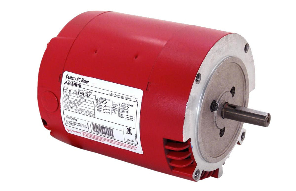 UH1047 (Century) | Hot Water Circulating Pump Motor | 0.75 HP | 3 Phase | ODP | 1725 RPM | 575 Volts