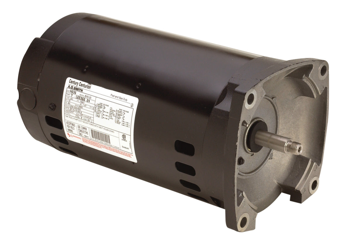 UH492 (Century) | Pool and Spa Pump Motor | 0.75 HP | 3 Phase | ODP | 3450 RPM | 208-230/460 Volts