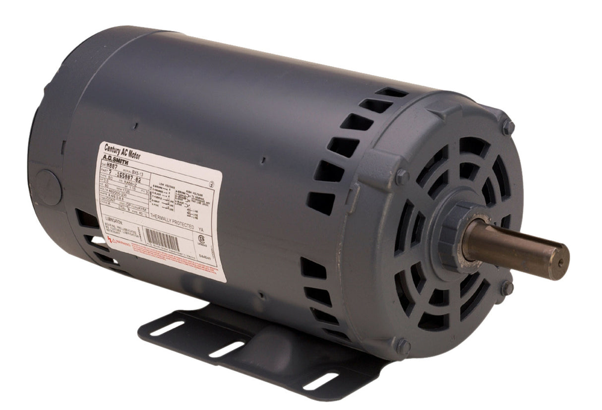 UH885L (Century) | General Purpose Motor | 1.5 HP | 3 Phase | ODP | 1725 RPM | 200-230/460 Volts