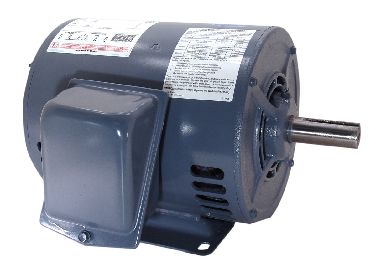 UM320 (Century) | General Purpose Motor | 5 HP | 3 Phase | ODP | 1775 RPM | 200-230 Volts