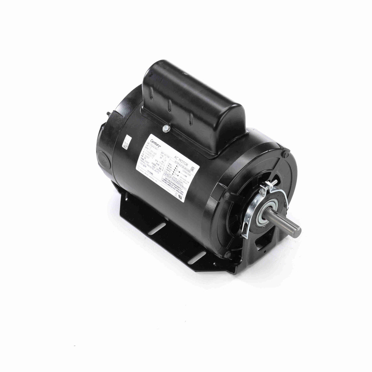 V1104BL (Century) | Refrigeration Motor | 1 HP | 1 Phase | Open Air Over | 1725 RPM | 115/208-230 Volts