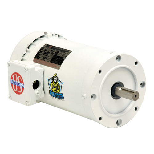 WD3E2DCR (US Motors/Nidec) | White EpoxyMotor | 3 HP | 3 Phase | TEAO | 1800 RPM | 208-230 Volts