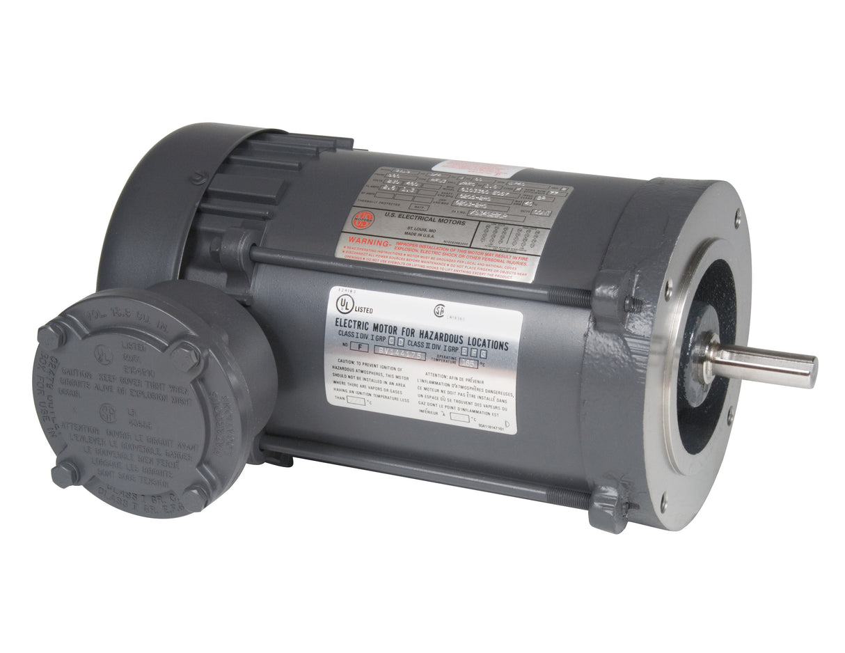 XS14CA2J (US Motors/Nidec) | Explosion Proof Motor | .25 HP | 1 Phase | TENV | 1725 RPM | 115/208-230 & 110/220 Volts