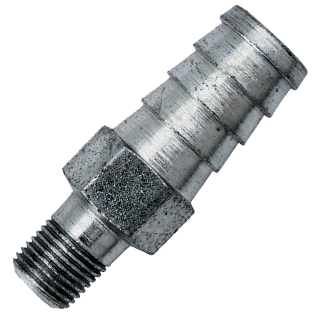 A6139 (Marshall Excelsior) Barb-Hose 1/8 Mpt X 1/2 3/32 Orf Stl