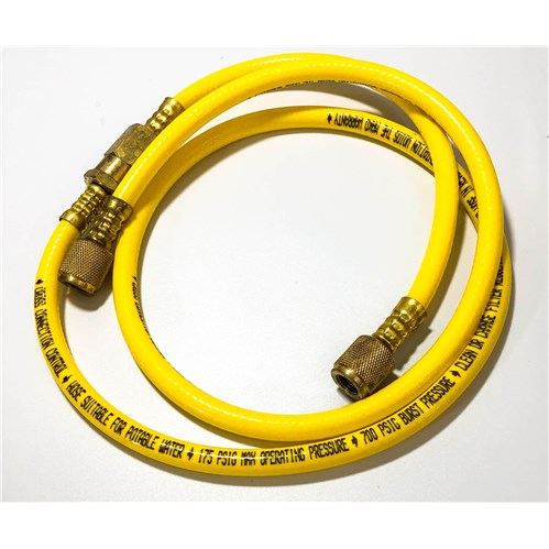 MKHY700 (Arbiter) | Yellow Pvc Hose With Filter 5IN Length | Backflow Testing Hose-Yellow