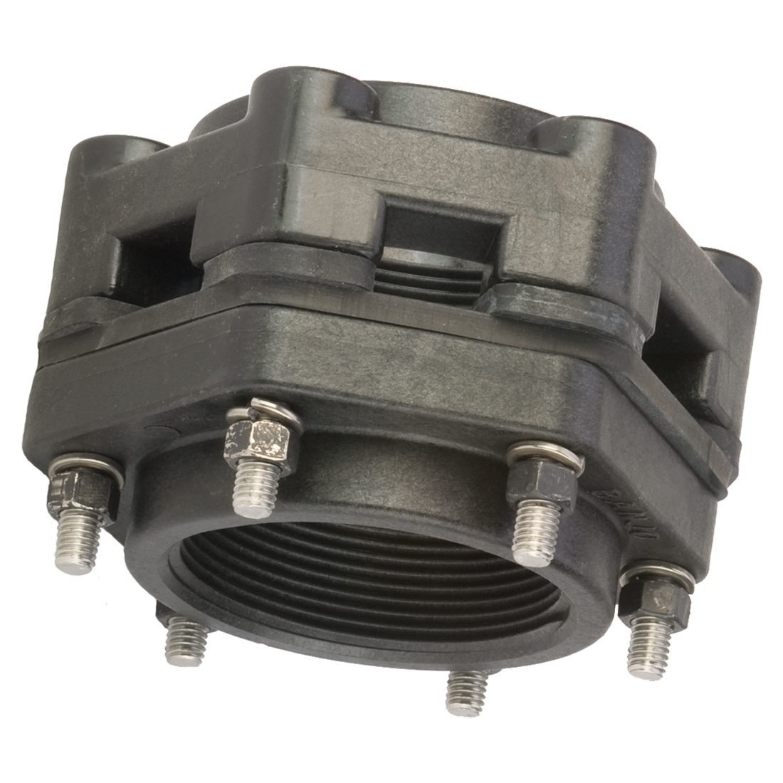 BF100BD (Banjo) Flange-Tank Btm Drn Blt 1X1 Thrd Epdmply
