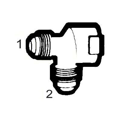 Brs FEM51-66 (Holyoke) | 3/8X3/8FP Flare Run Tee | Tube to Female Pipe Run Tee Adapter | 3/8 X 3/8FPT