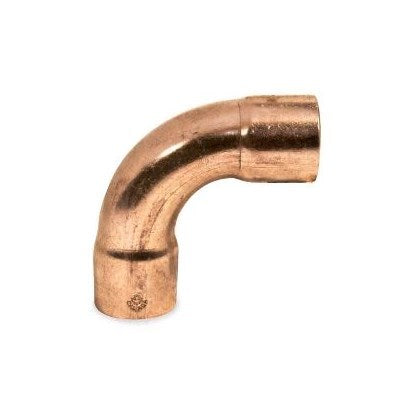 CU 607-LT 2 (Mueller) | Elbow 90° Long Trn C X C ID (107-S) | Copper Fittings | Elbow 90° Long Turn | 2