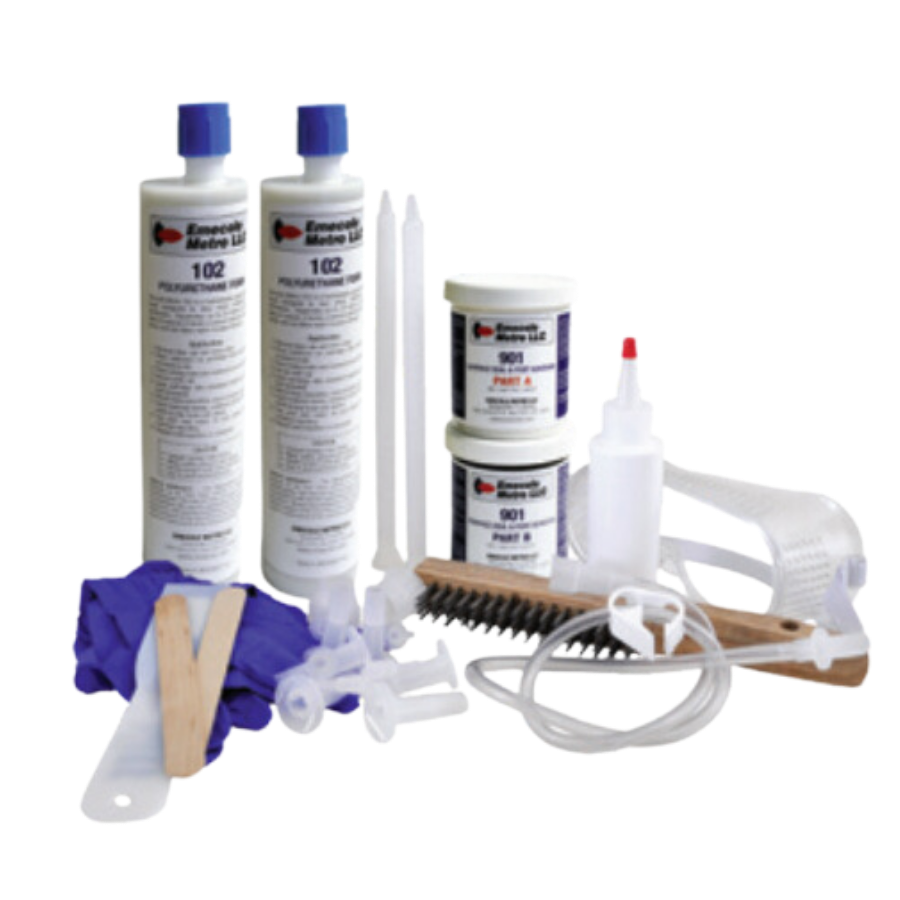EM039006000 (Emecole) | 10 foot Crack Repair Kit - Concrete Repair Kit