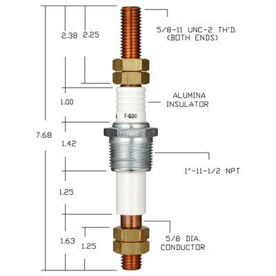 F-630 (Auburn) | Auburn Feed-Through Electrode | Electrode