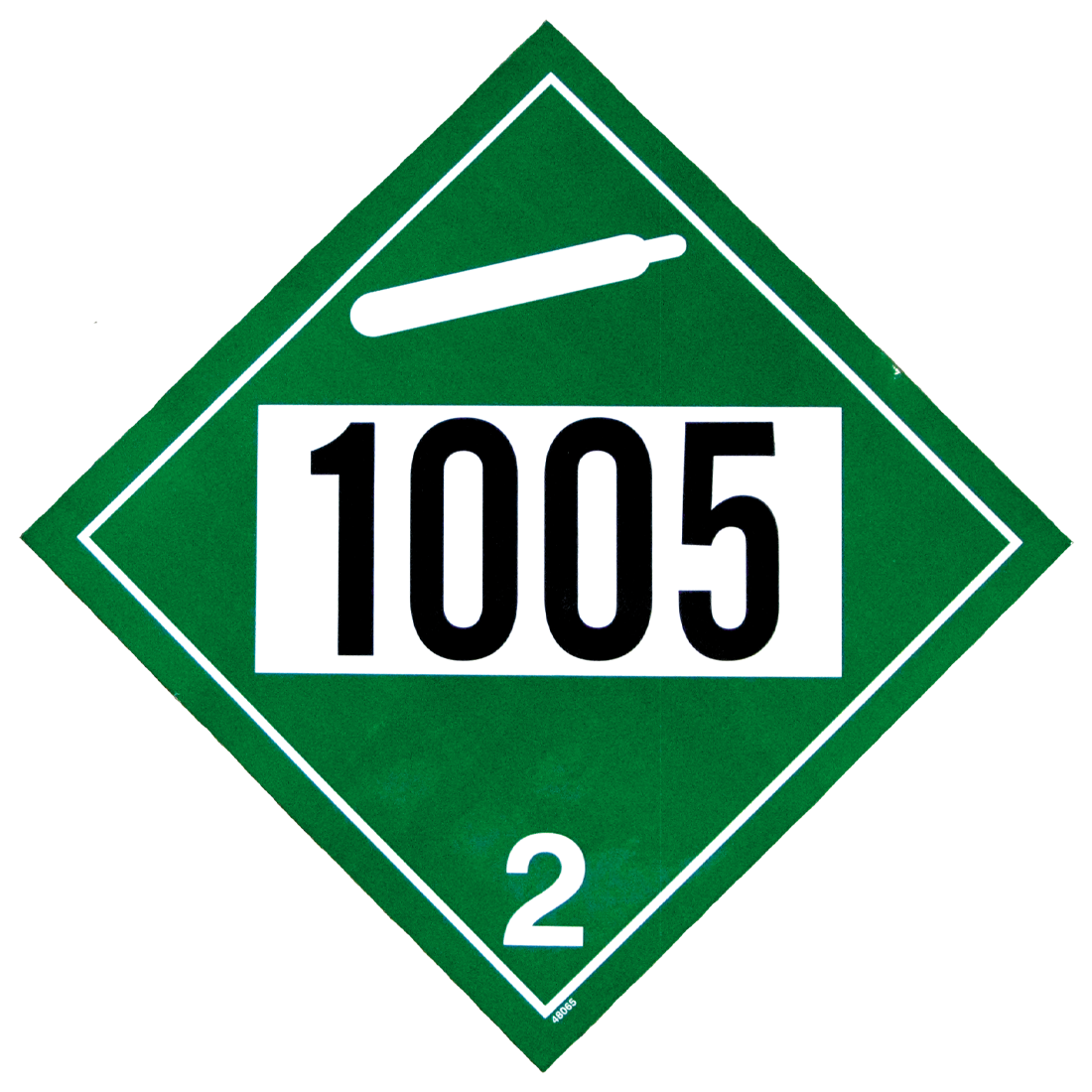 48065-1005 (Mid America Graphics) Decal-1005 Diam Liq Nh3 Grn Letrs On Wht
